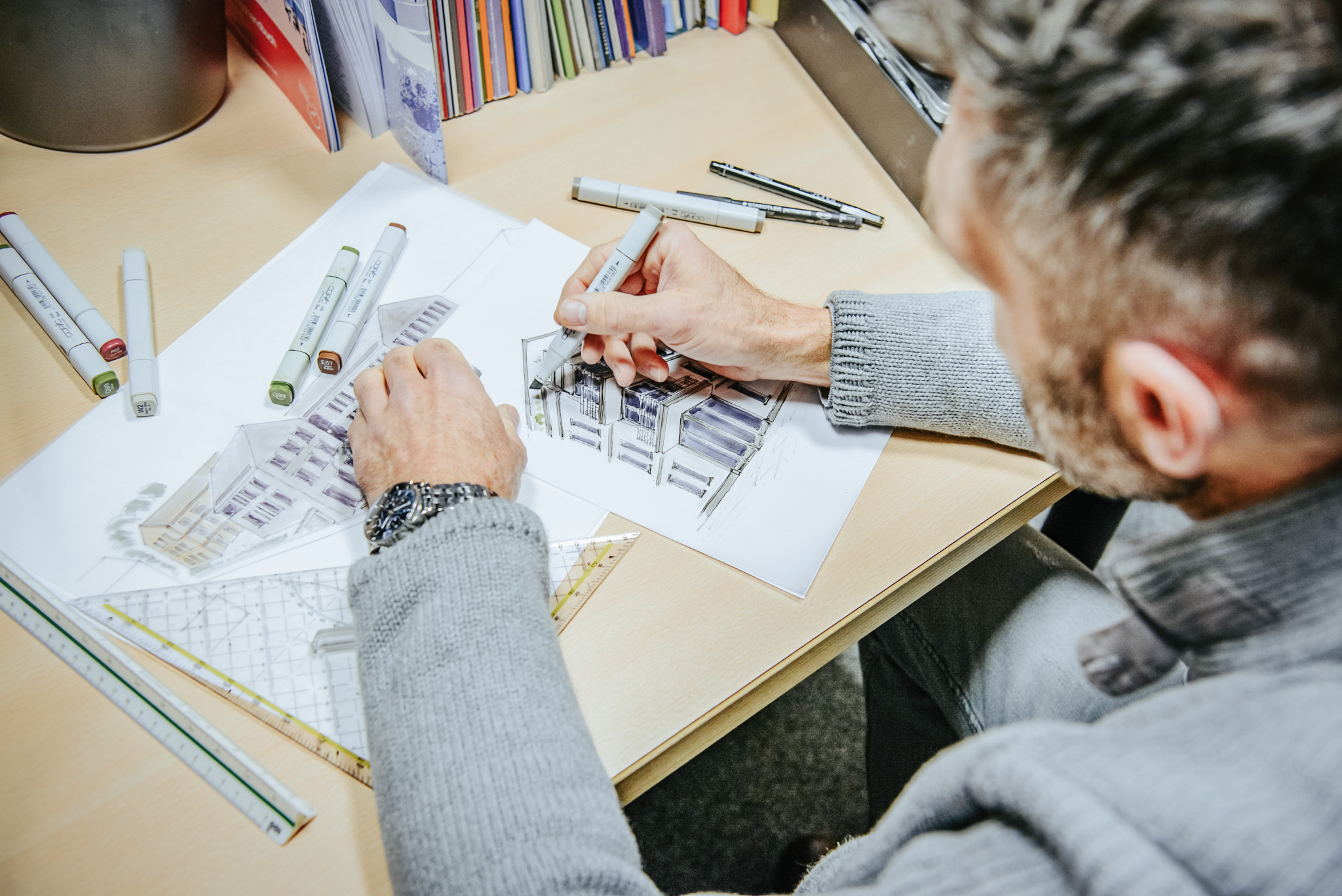 Bachelor of Science in der Fachrichtung Bauingenieurwesen - Bau Zeichnung